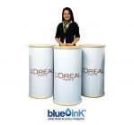 Mesa plegable cilíndrica MDF